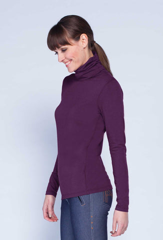 Noel Asmar Women's AE Logo Long-sleeved T - Plum