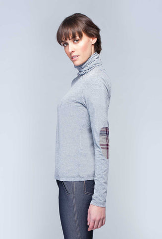 Noel Asmar Vale 1/4 Zip Top - Shadow