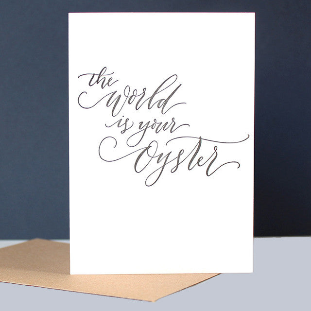 Imogen Owen 'The `World is Your Oyster'