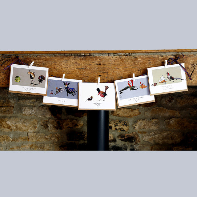 Katie Cardew - Pack of 5 assorted Xmas Cards