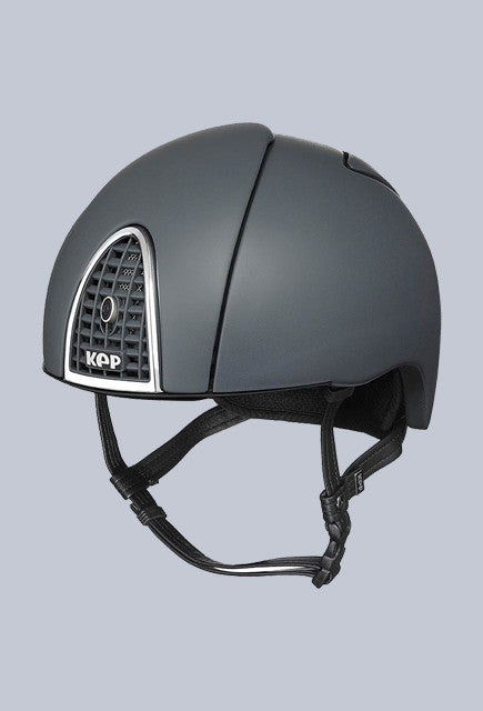 Kep Italia Cap Cromo jockey Grey with textured Grey grid