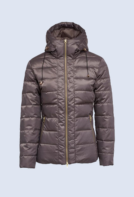 Montar Sandy Mud Down Jacket with Hood - Uptown E Store