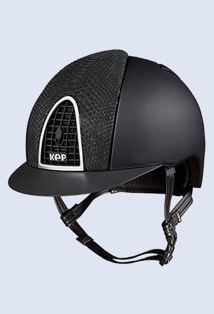 Kep Italia Cromo textile black python black and black grid