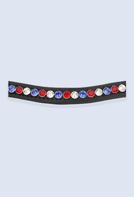 Judi Manche Famous Classic Red White Blue Browband - Uptown E Store