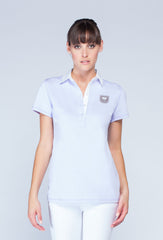 Noel Asmar Woven Collar Polo - Orchid/white - Uptown E Store