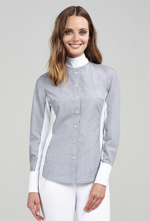 Noel Asmar Oxford Show Shirt - Grey - Uptown E Store