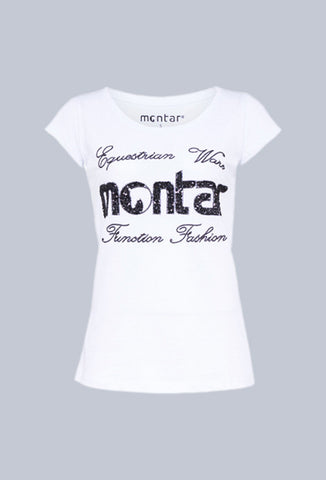 Montar T-shirt - Black/silver horse