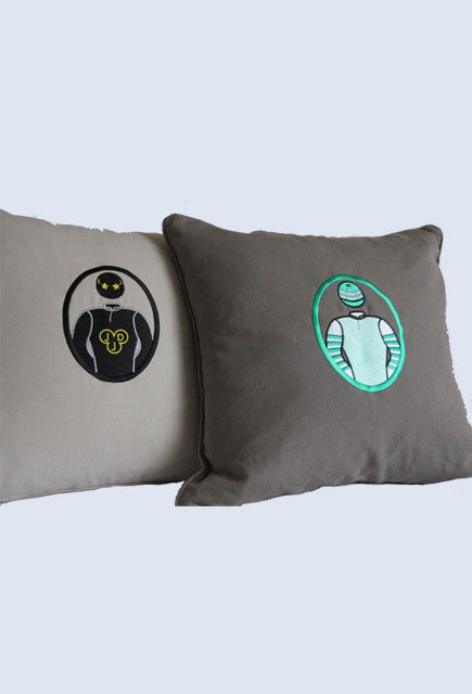 Luxury Personalised Cushion - Rider Colours - Uptown E Store