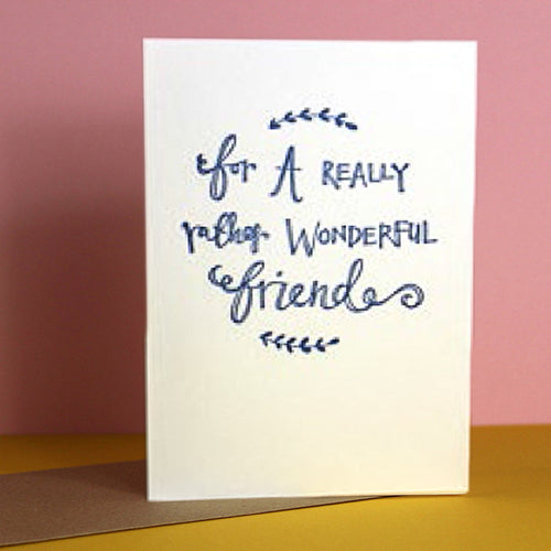 Imogen Owen 'For a Really Rather Wonderful Friend' - Uptown E Store