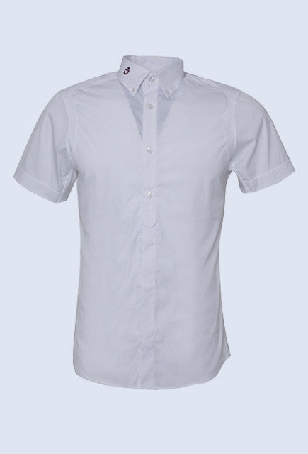 Cavalleria Toscana Mens Gentili Short Sleeve - White - Uptown E Store