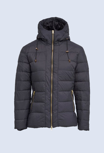Montar Sandy Navy Down Jacket with Hood - Uptown E Store