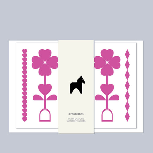 Leroy & Bongo Cards - Pink/Grey - Uptown E Store