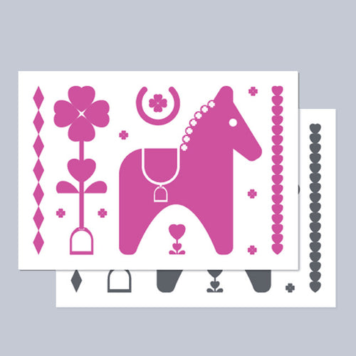 Leroy & Bongo Cards - Pink/Grey - Uptown E Store