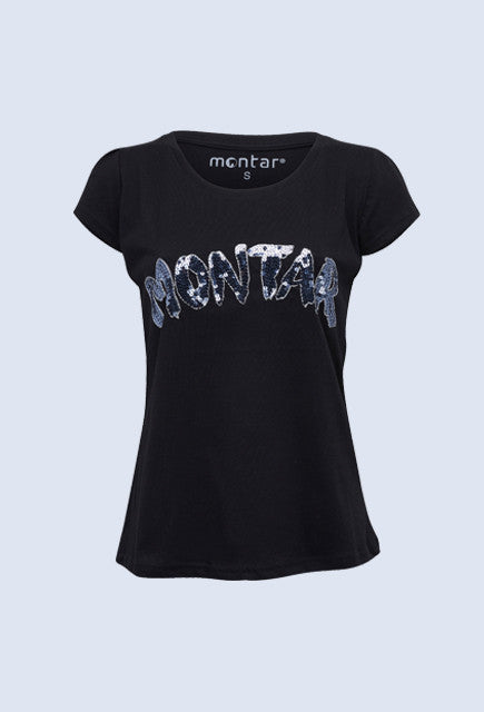 Montar Freja black T-shirt Montar sequin - Uptown E Store