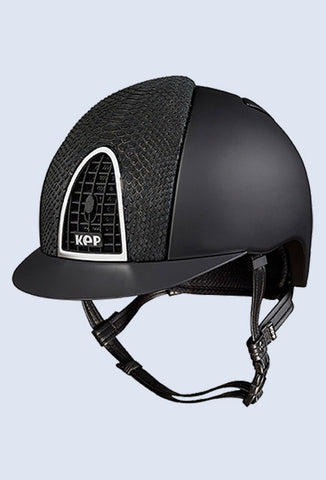 Kep Italia Cromo T Dressage black with black grid and black satin inserts