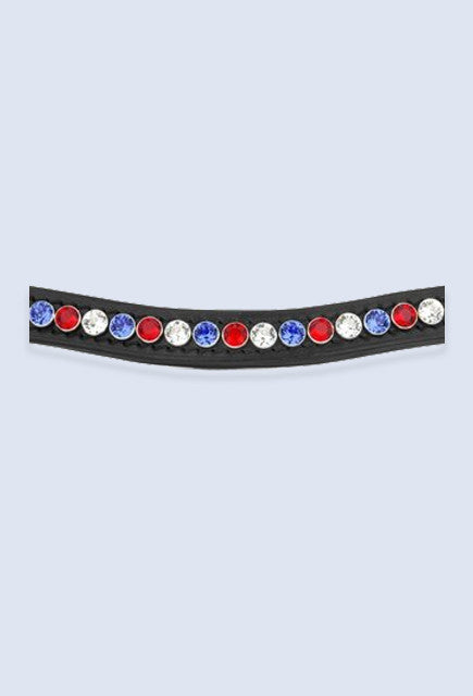 Judi Manche Famous Classic Red White Blue Browband - Uptown E Store